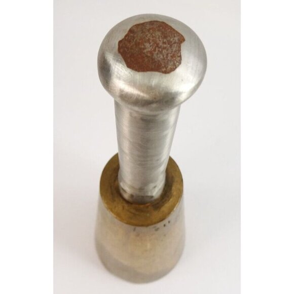 Vintage or Antique Hand Held Bell Brass Loud Unique - Picture 4 of 8